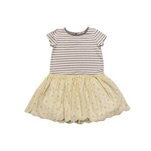 Mini Boden Gray & Yellow Lace Dress - Size 5-6Y - Excellent!